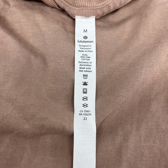 Lululemon All Yours Boyfriend Box Tee | Soft Sand | Size M - Picture 6 of 7